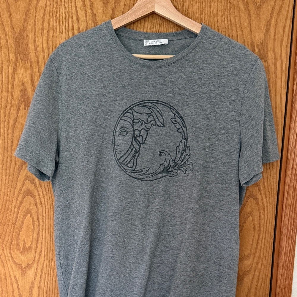 Versace Charcoal Graphic Tee